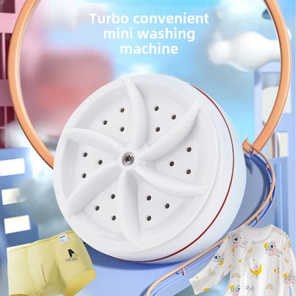 8L Portable Small Foldable Washing Machine with Spin Dryer for Socks Underwear Panties Washer Household Mini Washing Machine