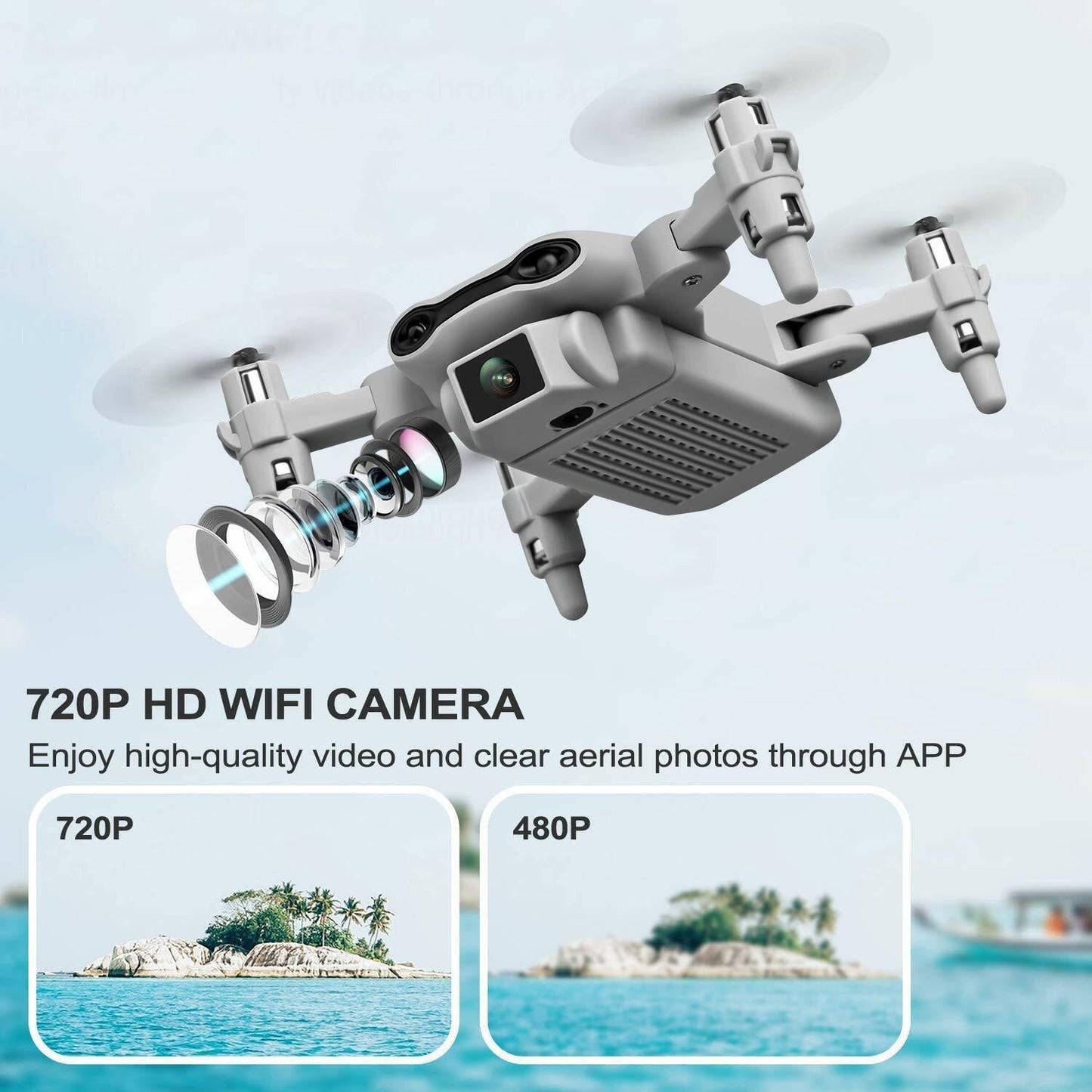 4D V9 Mini Drone With Camera For Kids, Remote Control Toys Gifts For Boys and Girls