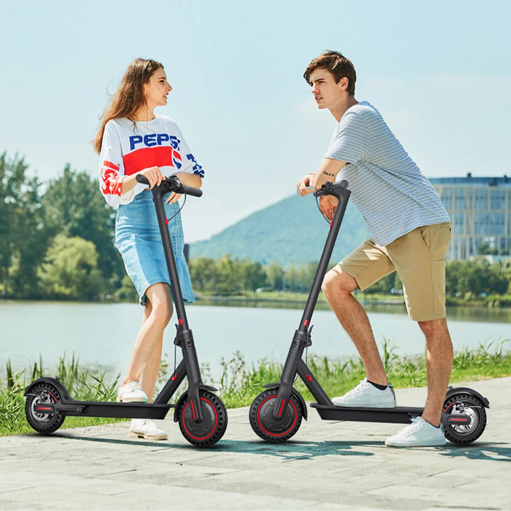 350W Foldable Electric Scooter for Adults Teens,Explosion-Proof Tires,Dual Brake System,Lightweight APP Support E-Scooter