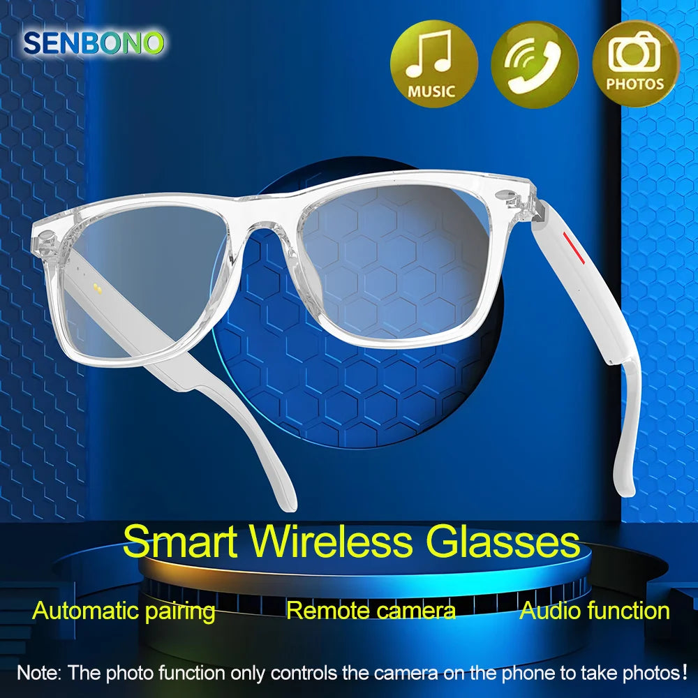 Revolutionary E13 Smart Glasses: Waterproof Open Ear Headsets for Hands-Free Calling and Music Enjoyment - Perfect for Men and Women