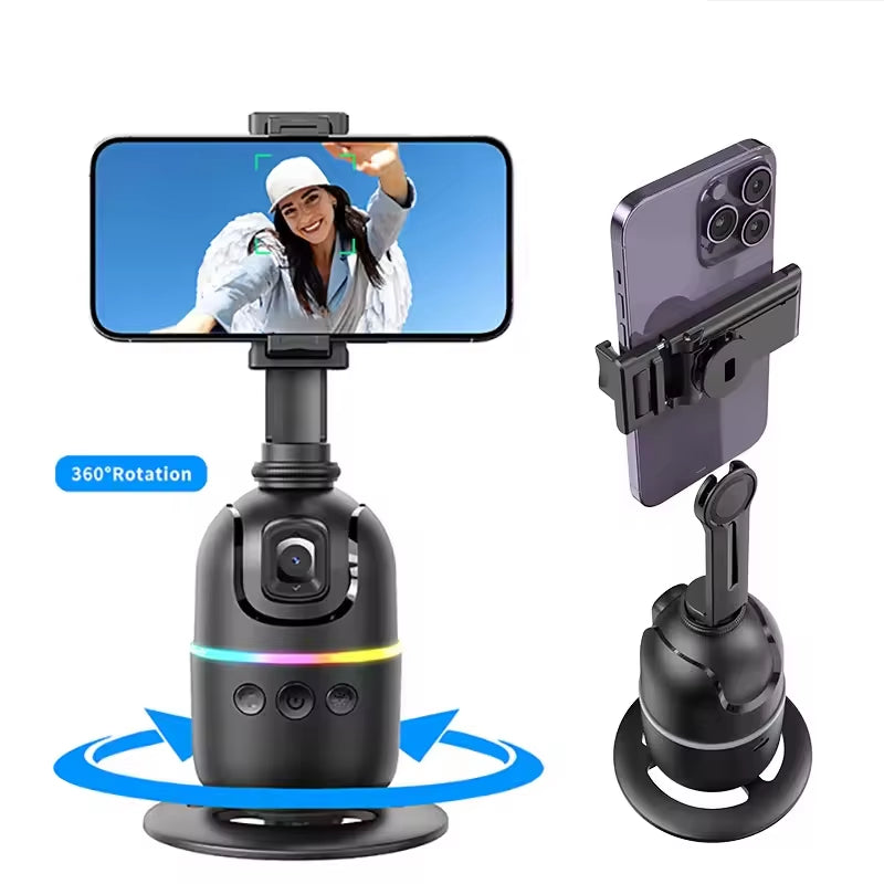 AI Smart Gimbal 360° Auto Face Tracking Gimbal All-In-One Rotation for Smartphone Video Vlog Stabilizer Phone Holder